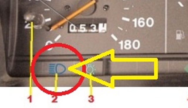 Индикатор дальнего света на панели приборов Ваз 2109