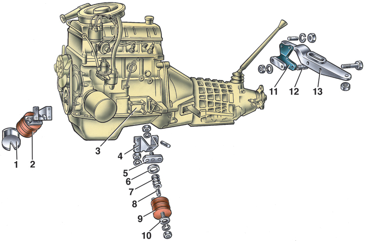 Снятие и установка двигателя ВАЗ-2101